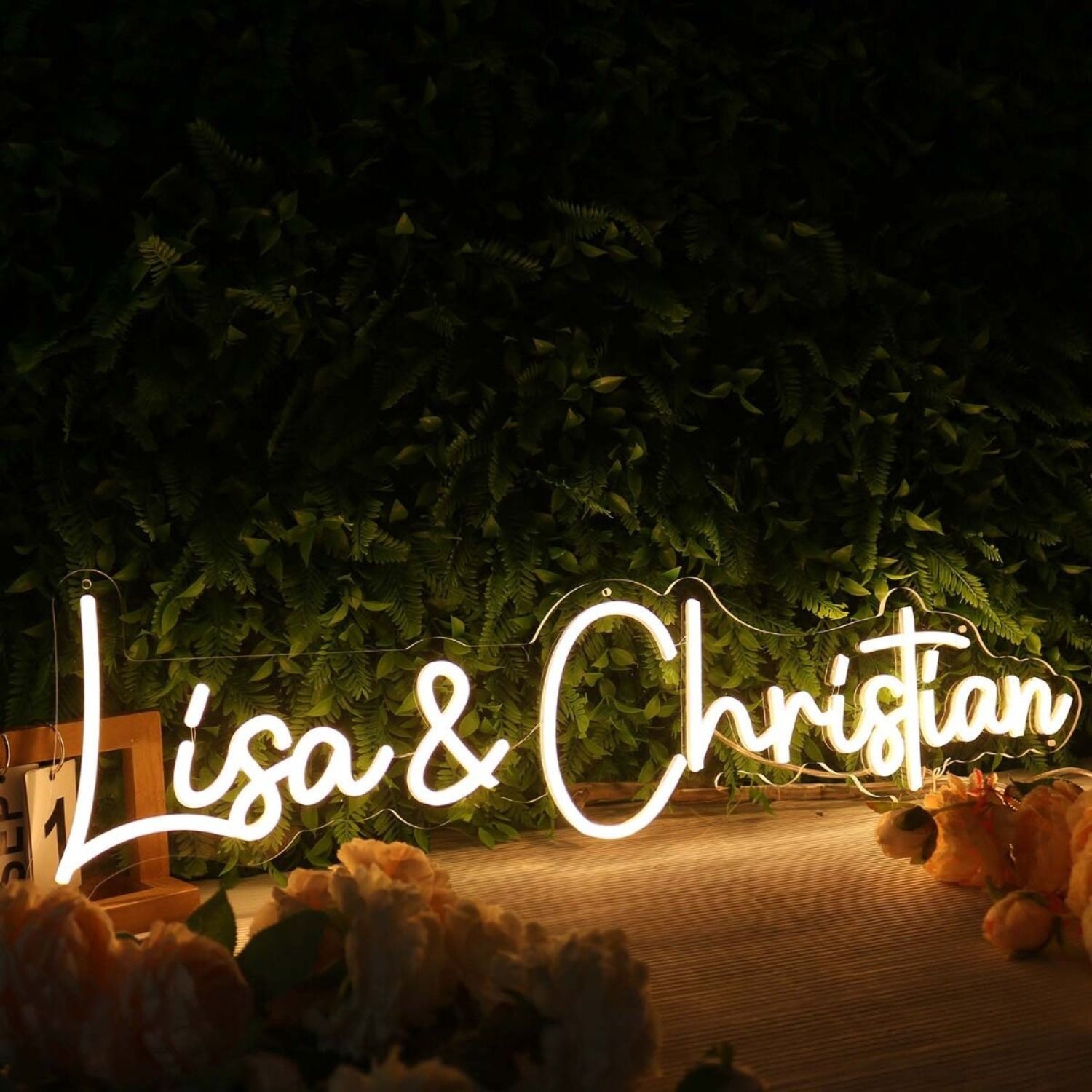 Lisa And Christian Yellow Led Neon Sign - Shineneon
