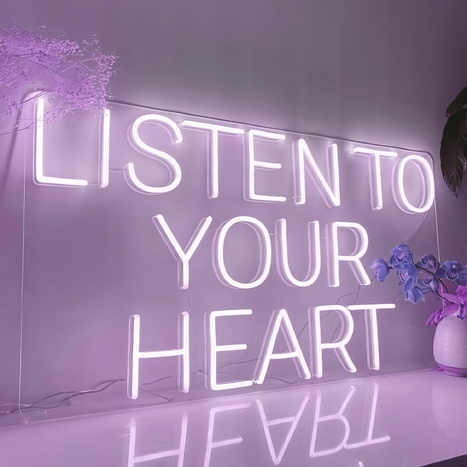 Listen To Your Heart Neon Sign Tune Into Your Inner Melody | Shineneon