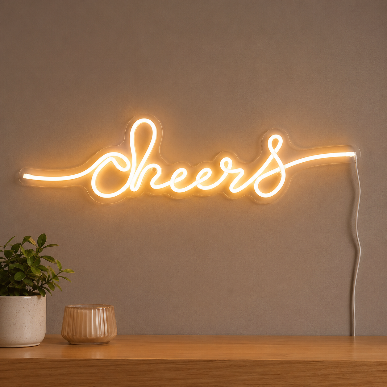 Lit Cheers Sign LED Neon LED Neon Sign main product image