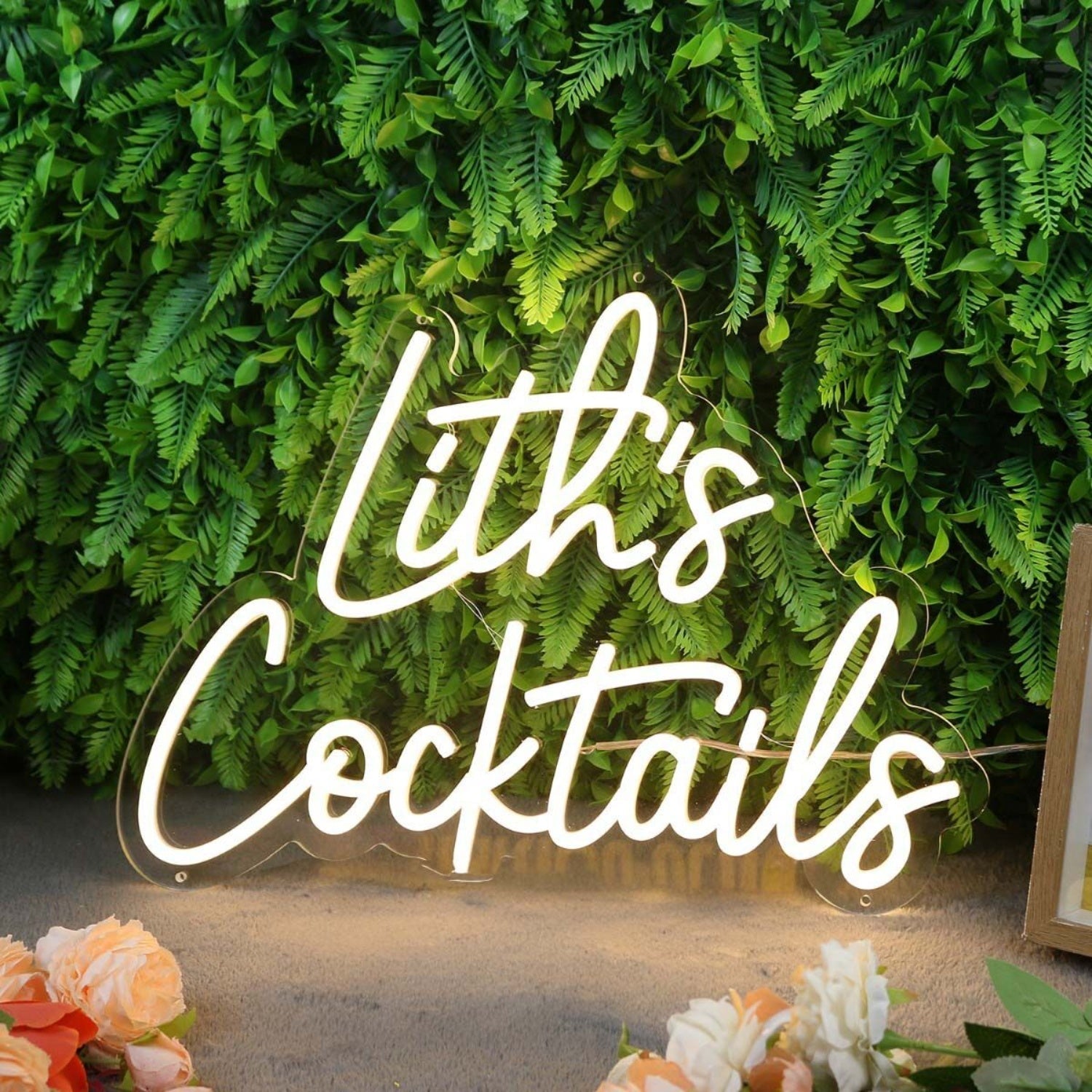 Liths Cocktails Yellow Led Neon Sign - Shineneon