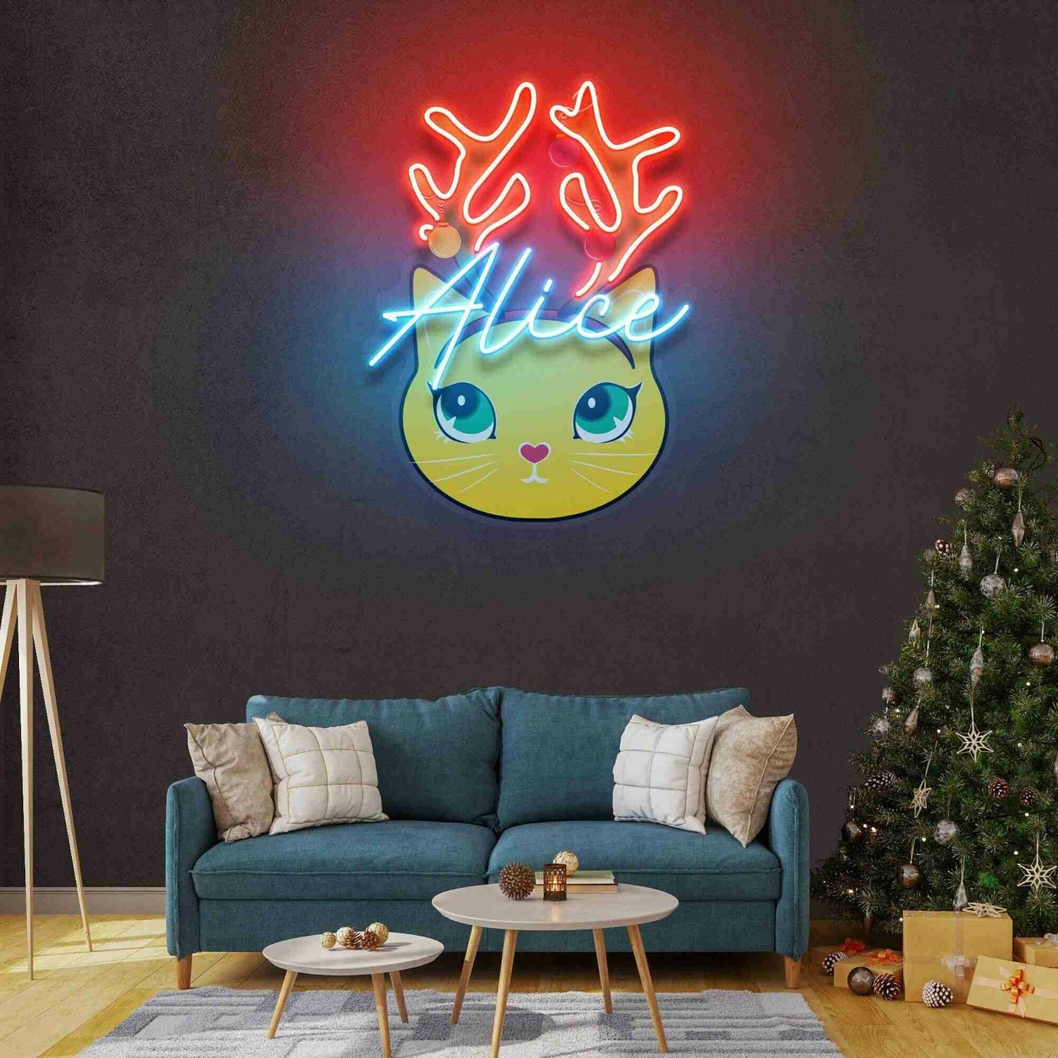 Little Girls Room Christmas Led Uv Neon Sign Artwork | Shineneon