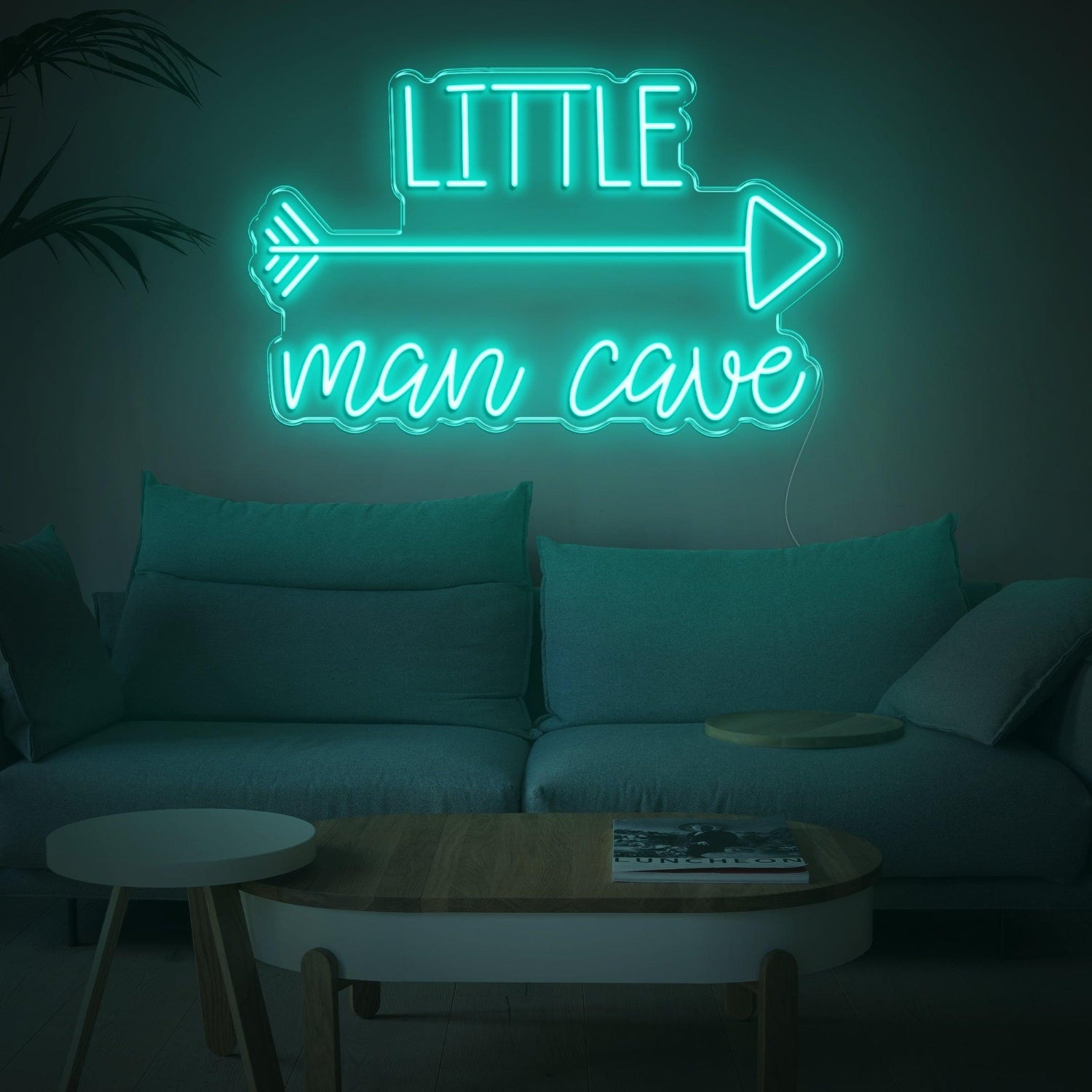 Little Man Cave Pink Led Neon Sign With Arrow For Indoor Decor | Shineneon