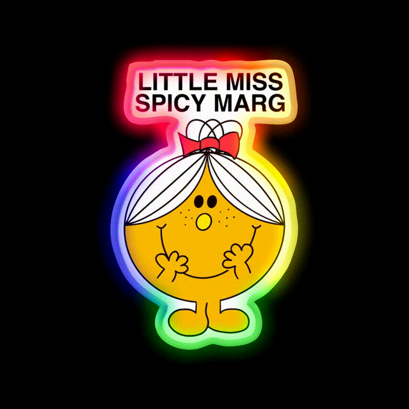 Little Miss Spicy Marg Party Drink Tequila Led Neon Sign Rgb Color - LED neon sign close-up detail
