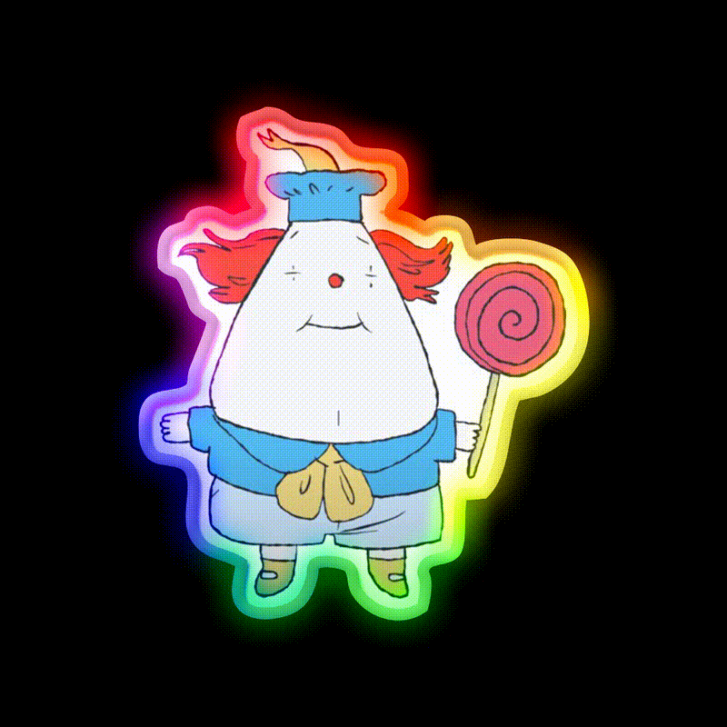 Little Steve Fast Food Led Neon Sign For Burger Place Rgb Color