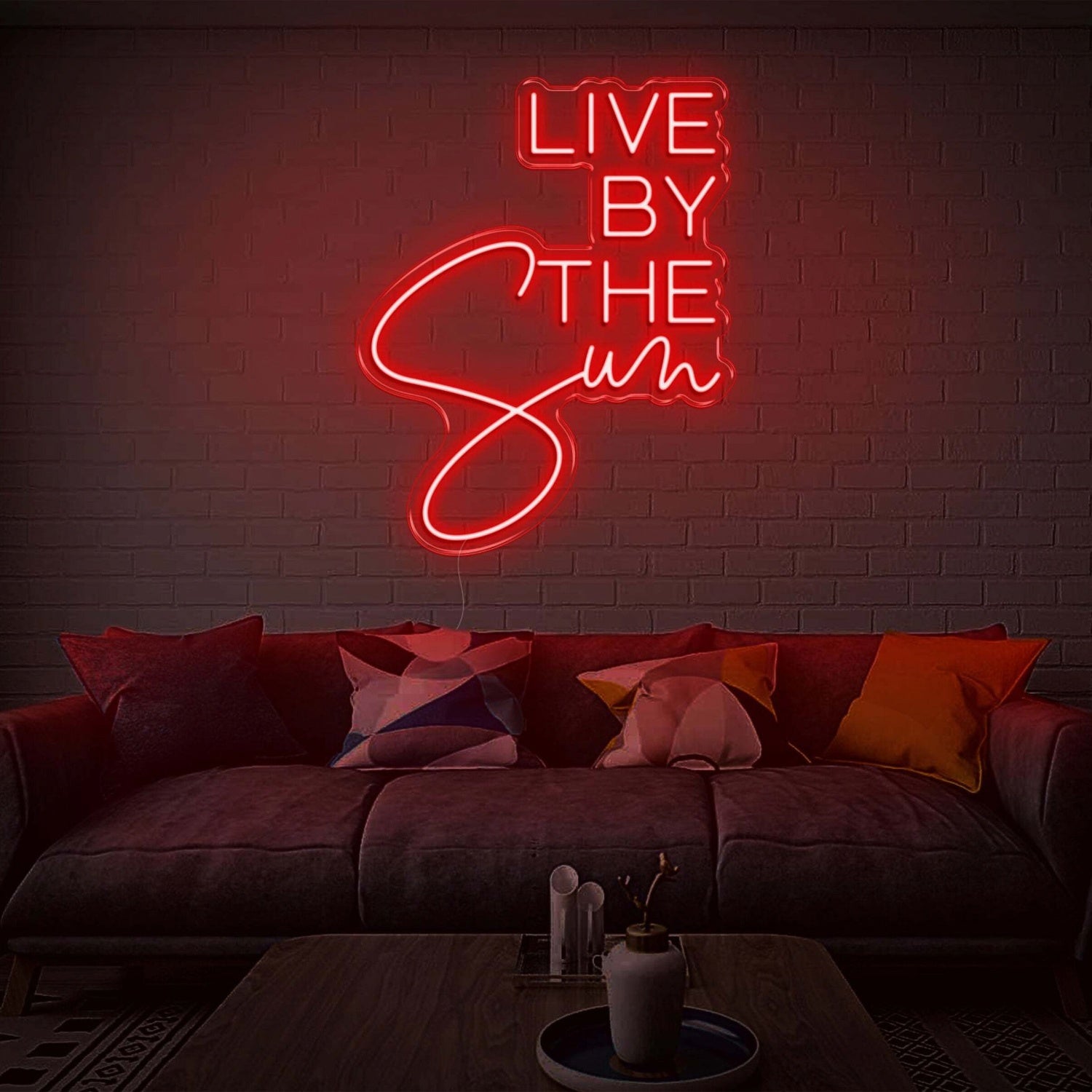 Live By The Sun Led Neon Sign | Shineneon