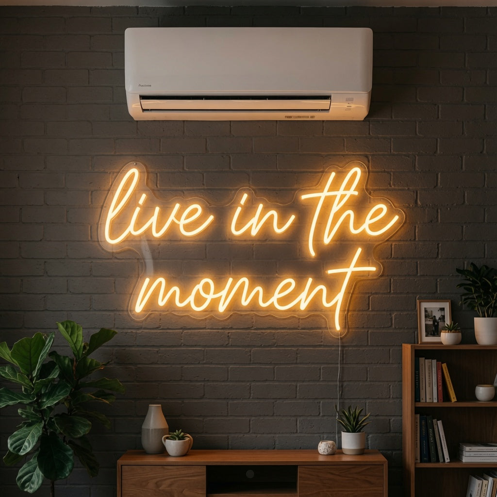 Live In The Moment LED Neon Sign - 02 High-Converting Product Image