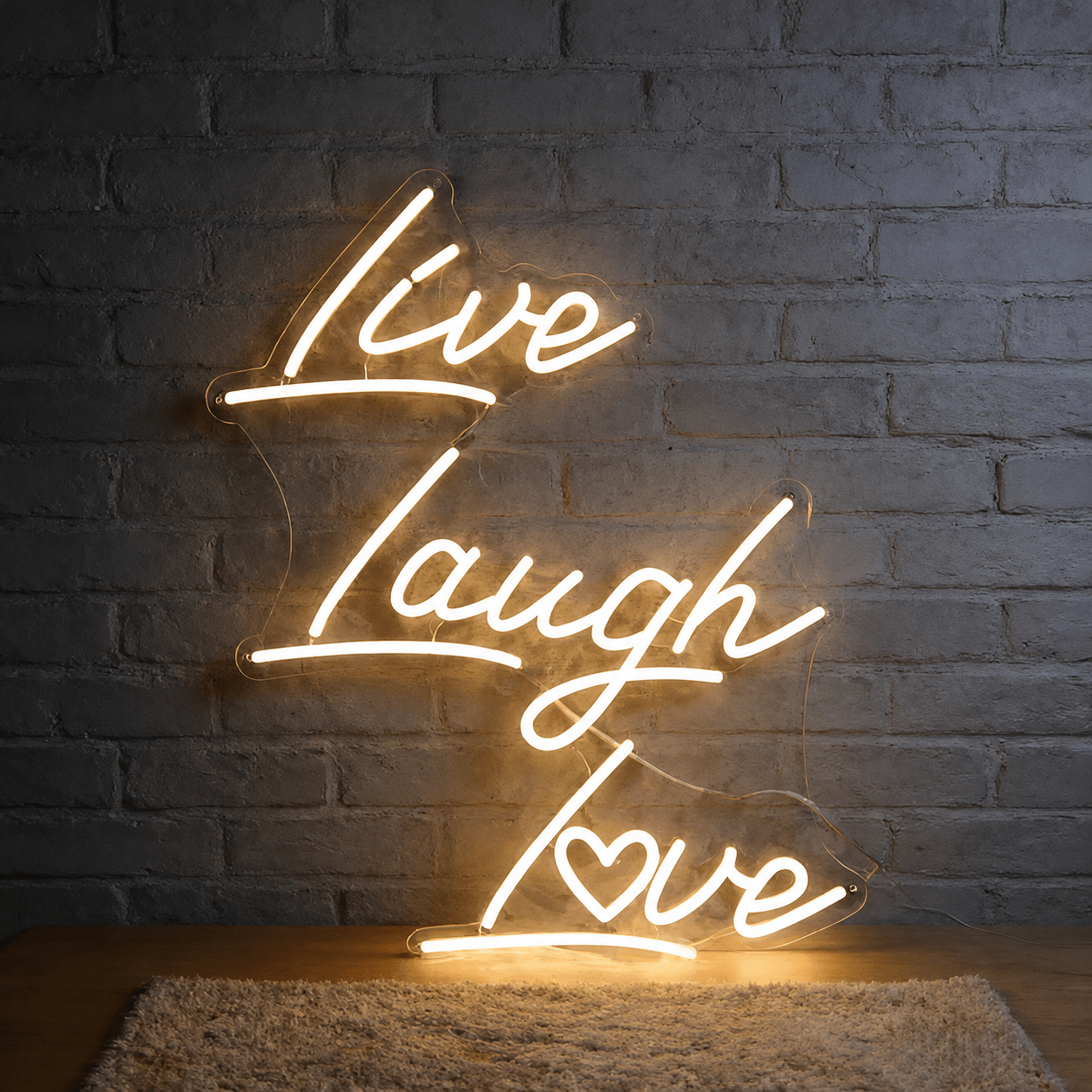 Live Laugh Love Wall Decor LED Neon Sign - Shineneon