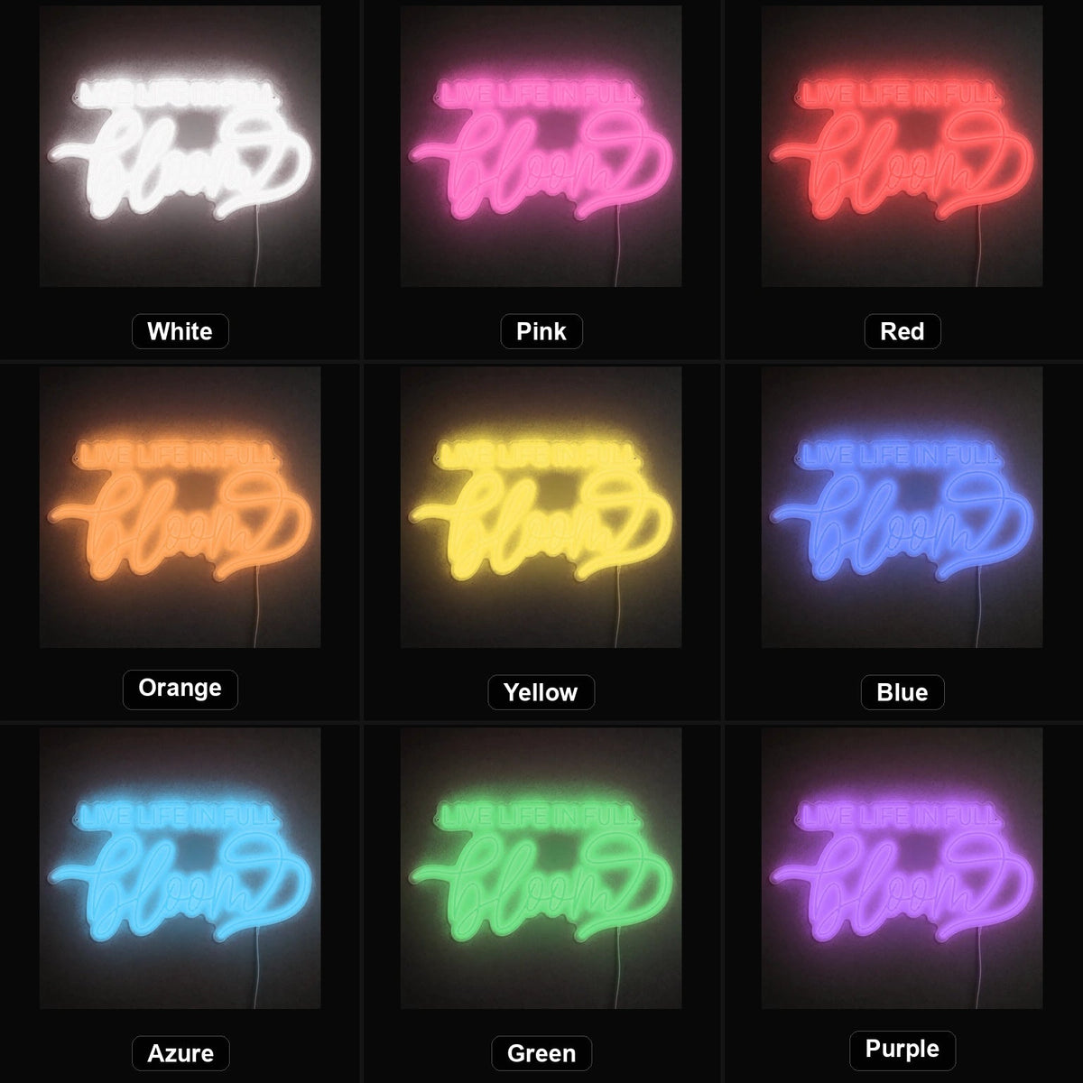 Live Life Wall Decor LED Neon Sign - Shineneon