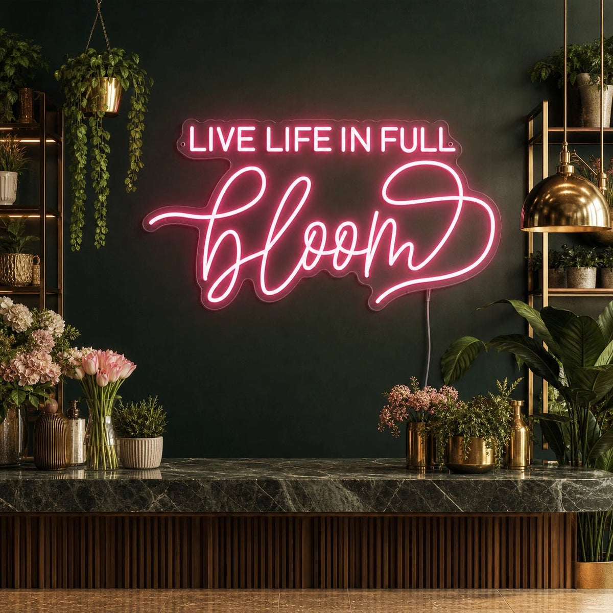 Live Life Wall Decor LED Neon Sign - Shineneon
