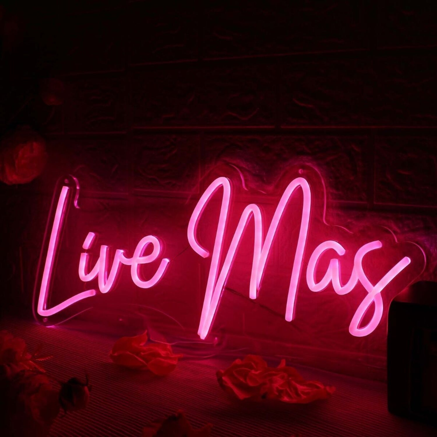 Live Mas Red Led Neon Sign - Shineneon