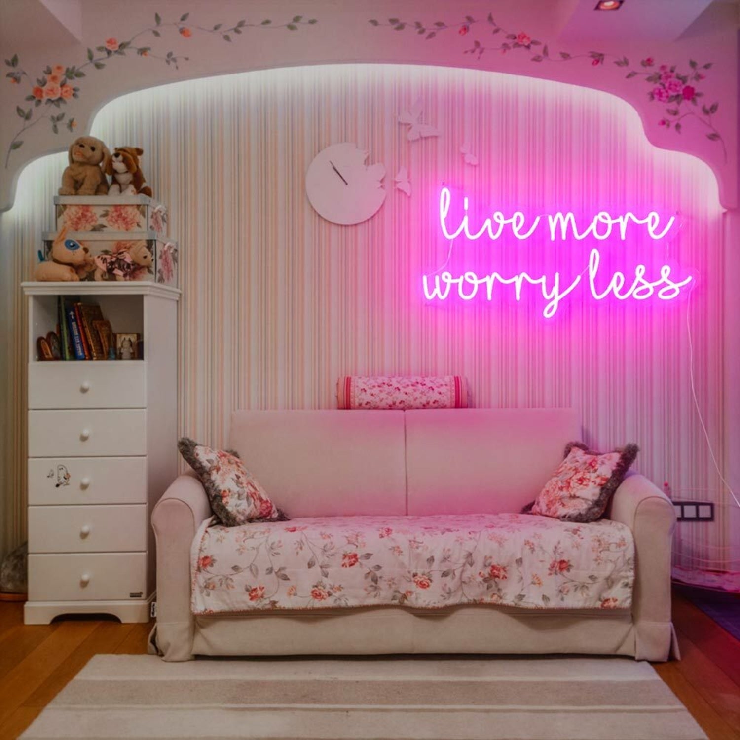 Live More Worry Less Led Neon Sign | Shineneon