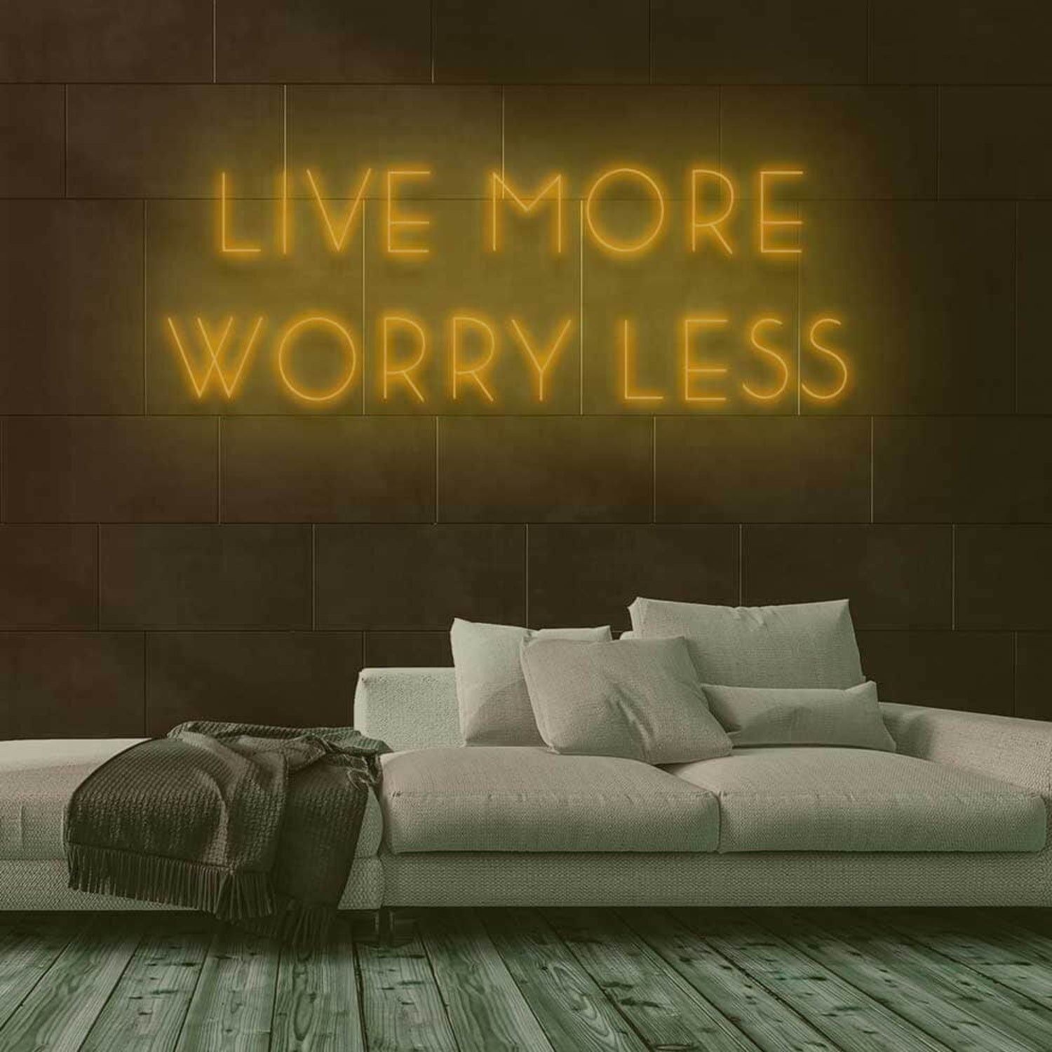 Live More Worry Less Led Neon Sign | Shineneon