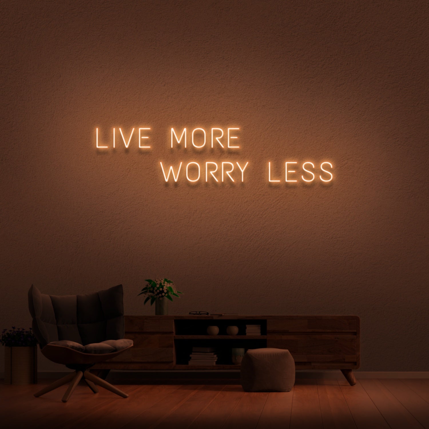 Live More Worry Less Neon Sign | Shineneon