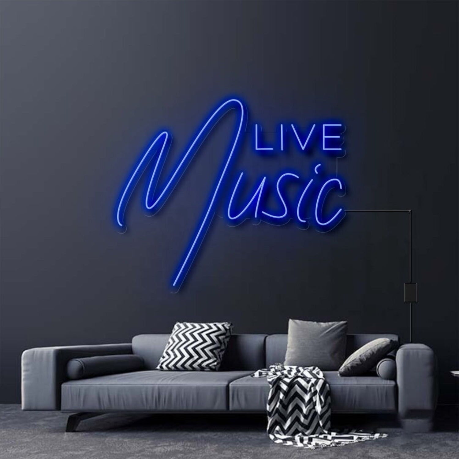 Live Music Led Neon Sign For Music Lovers And Social Spaces | Shineneon