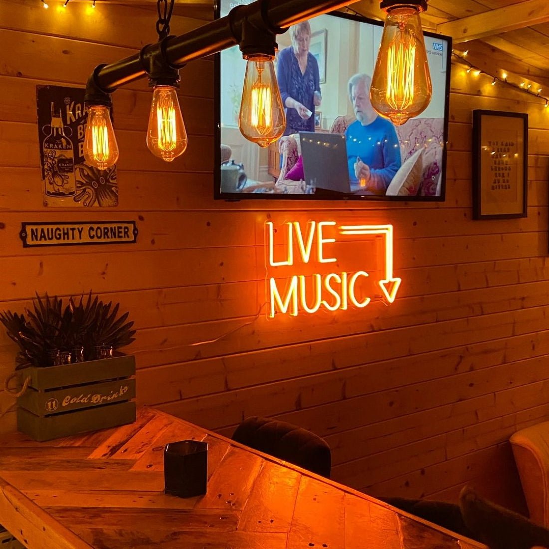 Live Music Led Sign Business Neon Sign - Shineneon