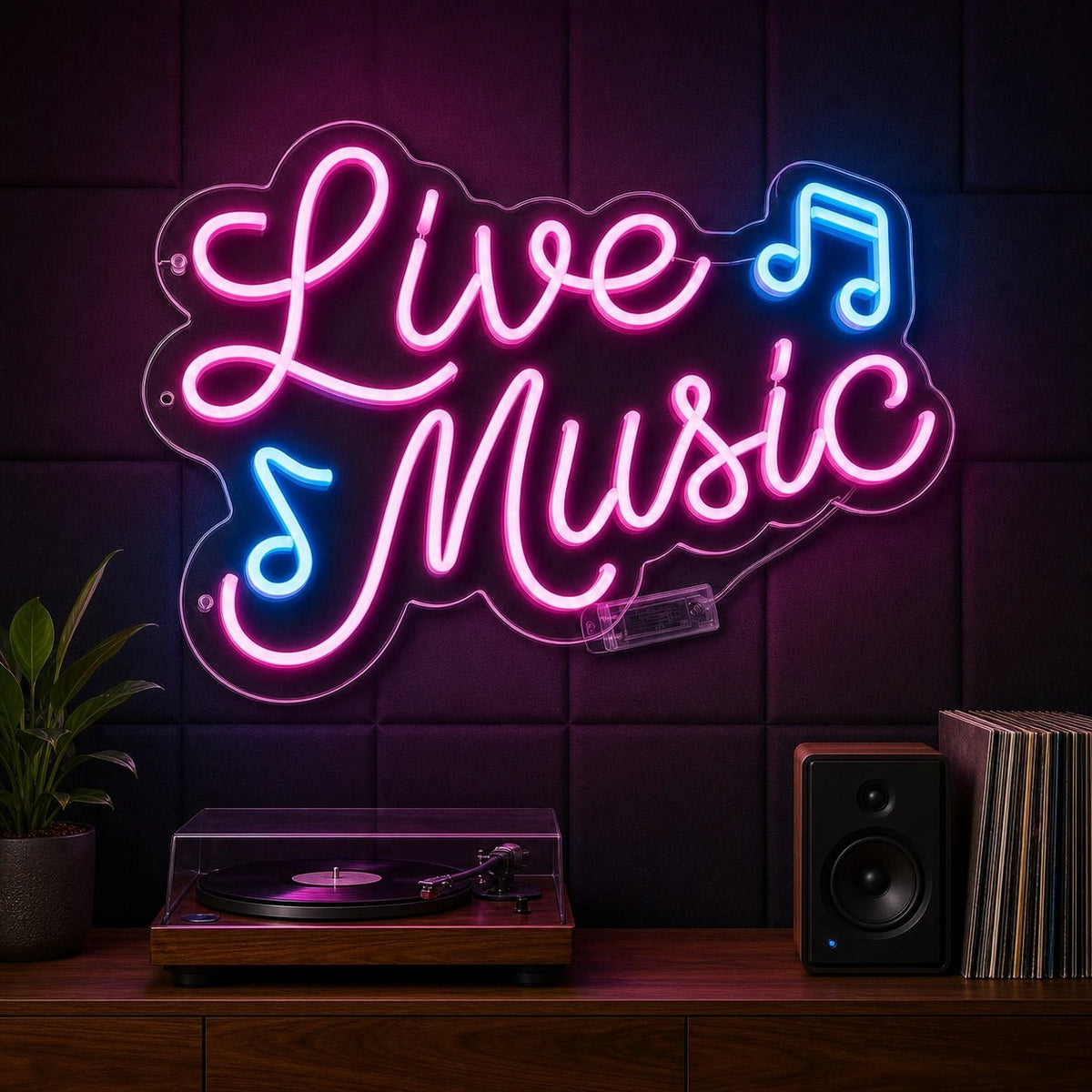 Live Music Notes LED Neon Sign - Shineneon
