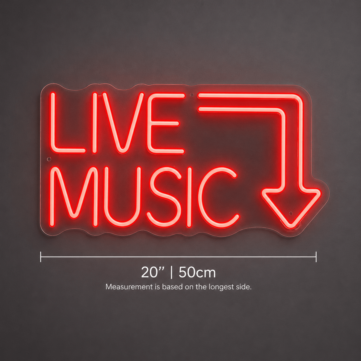 Live Music Room Decor LED Neon Sign - Shineneon