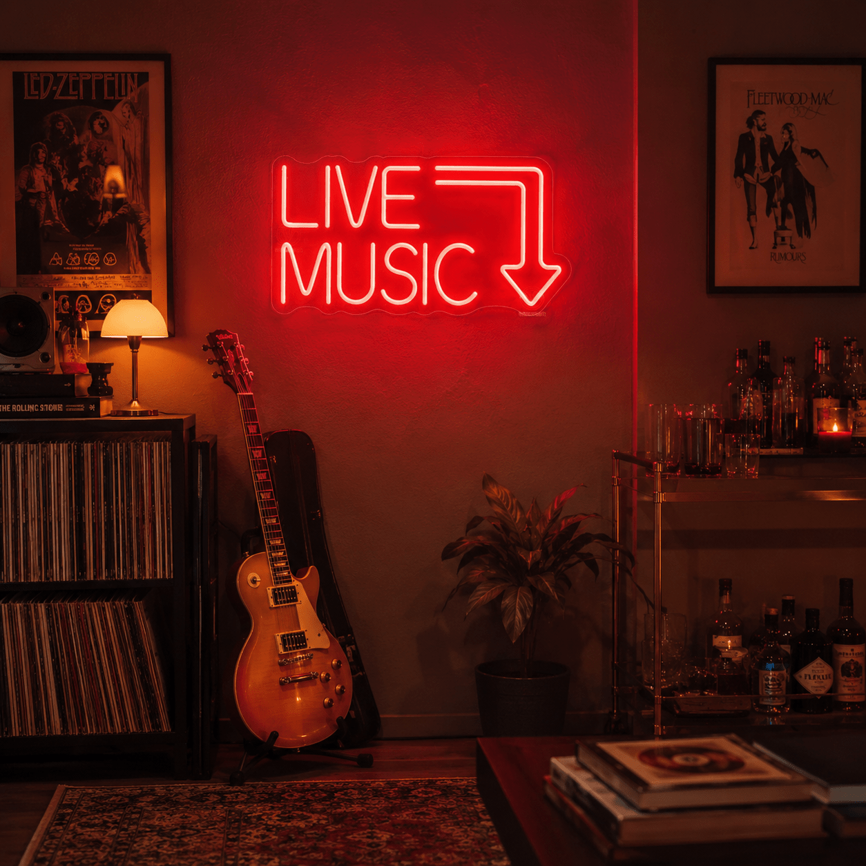 Live Music Room Decor LED Neon Sign - Shineneon