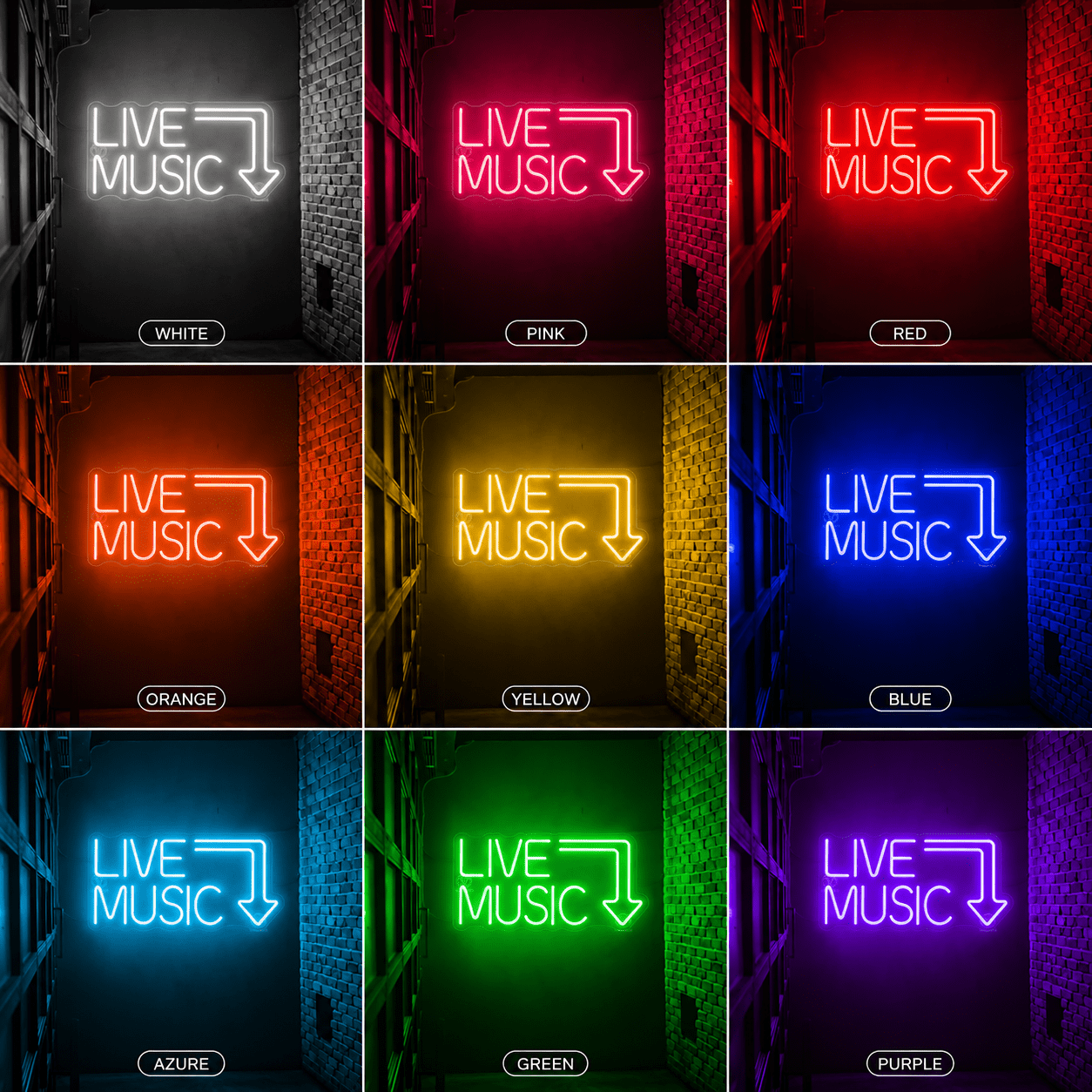 Live Music Room Decor LED Neon Sign - Shineneon
