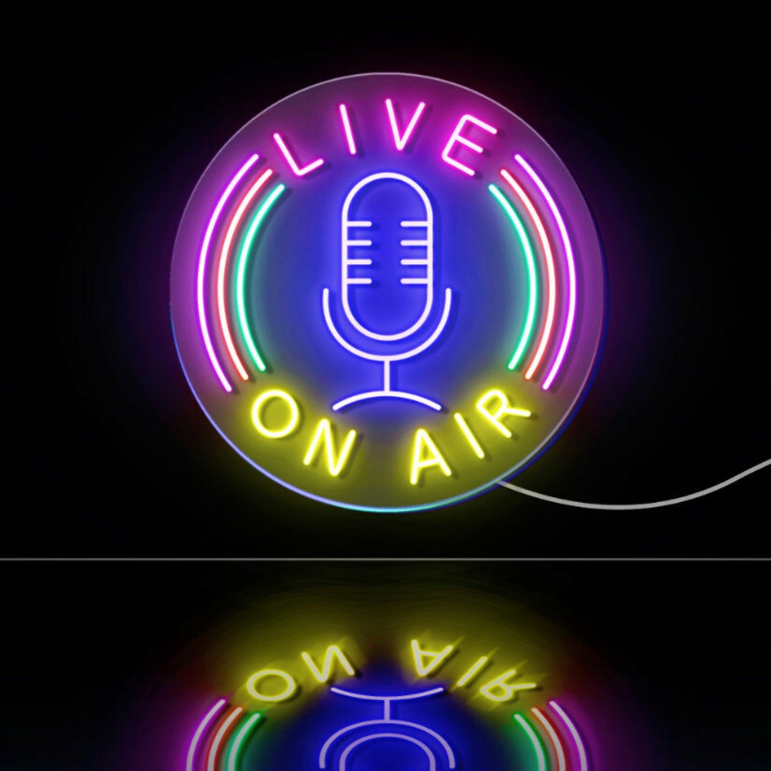 Live On Air Dual Led Neon Sign For Studios And Broadcasting Spaces | Shineneon
