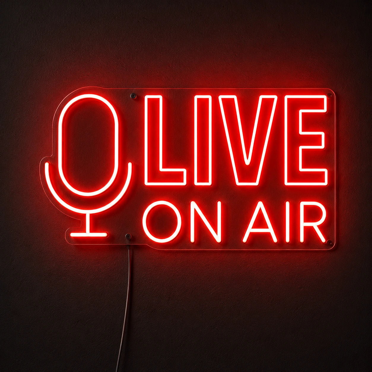 Live On Air Media Neon Sign LED Neon Sign high-converting product image