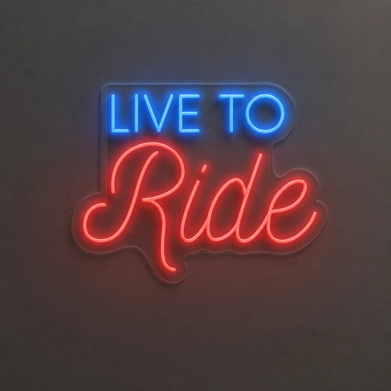 Live To Ride Living Room Vintage LED Neon Sign main product image