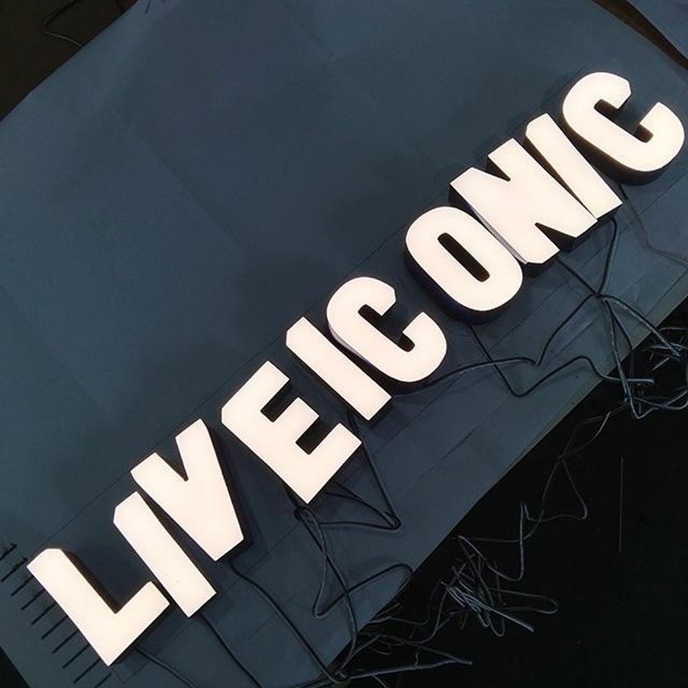 Liveic Onic 3D Frontlit Letters Metal Led Sign - Shineneon