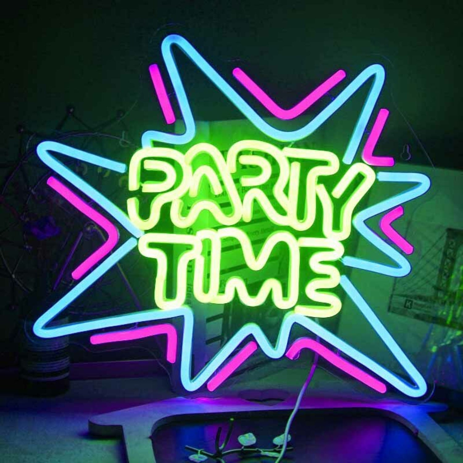 Lively Party Time Neon Sign | Shineneon