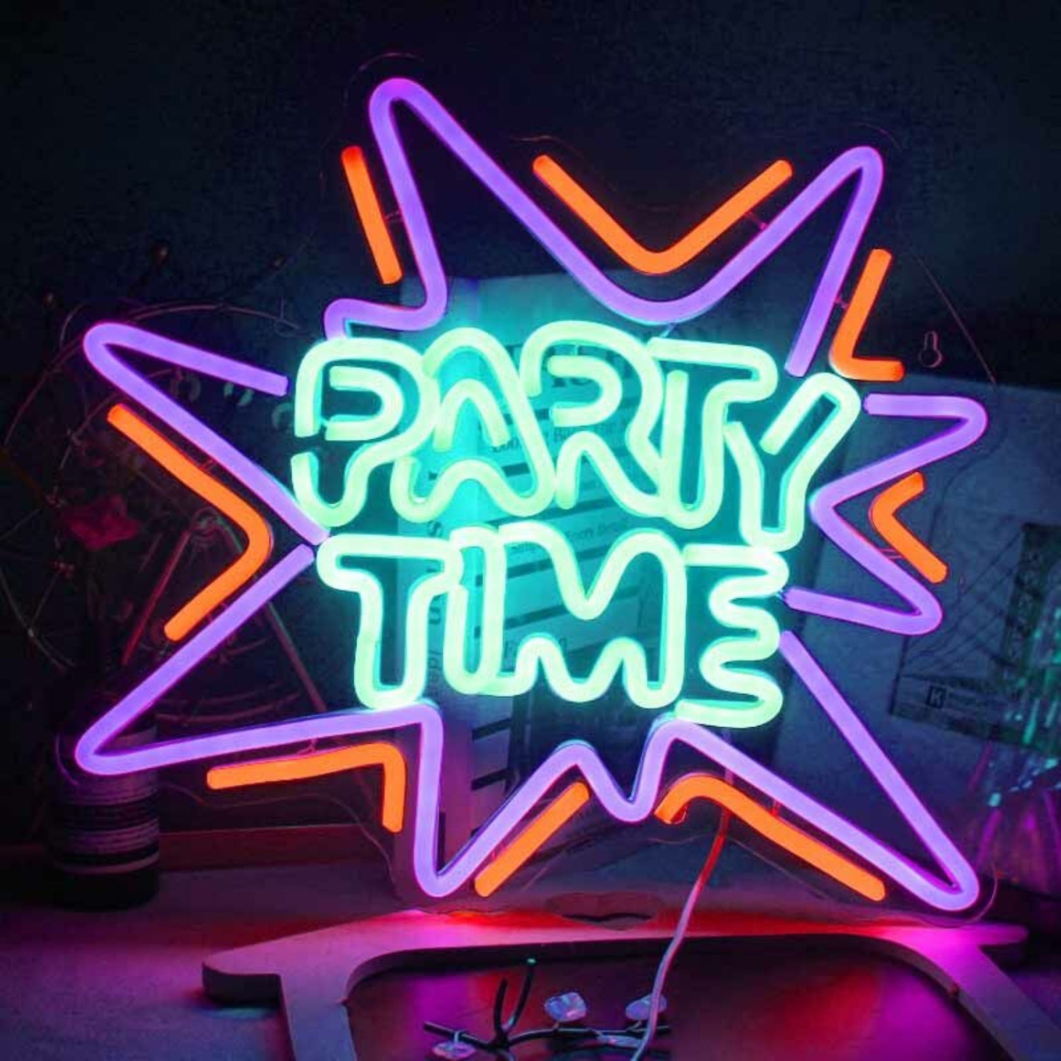 Lively Party Time Neon Sign | Shineneon