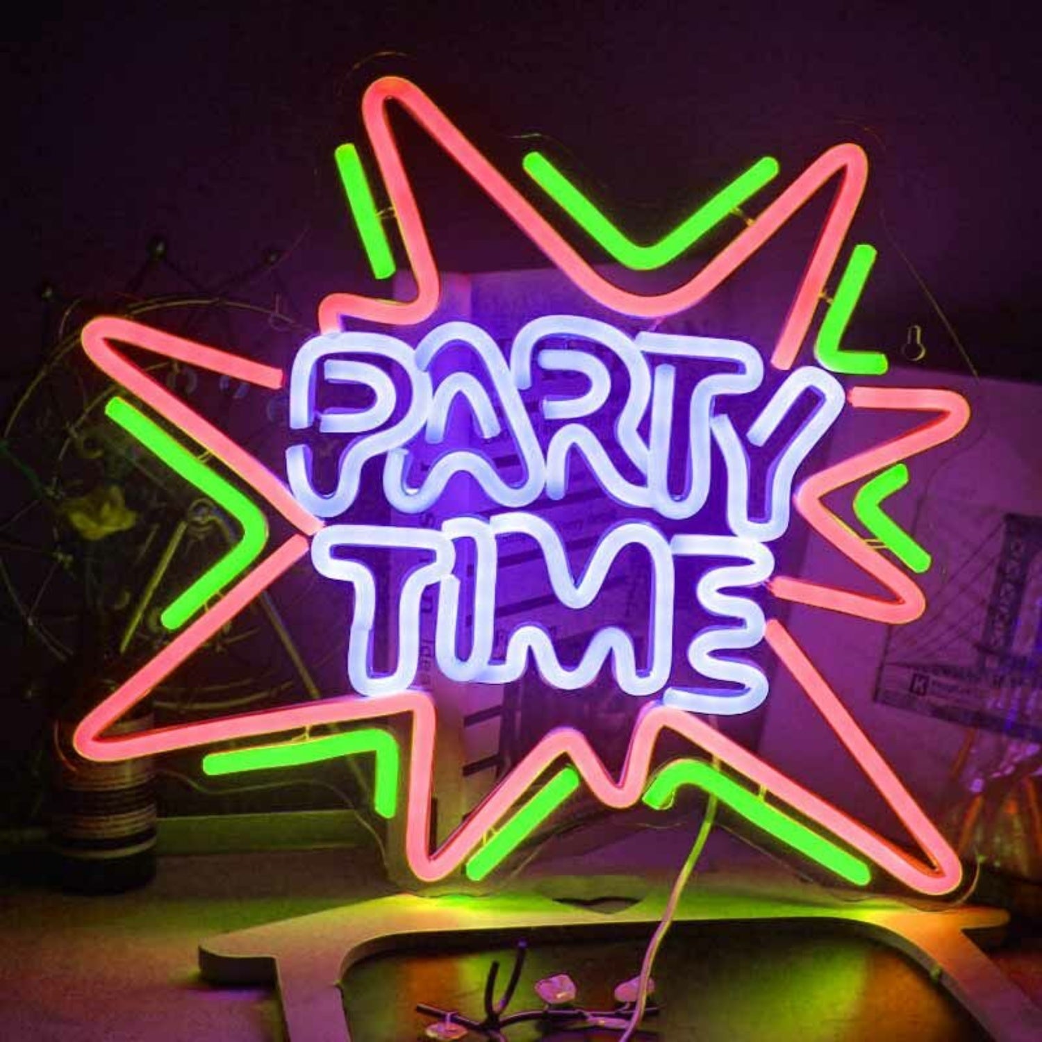 Lively Party Time Neon Sign | Shineneon