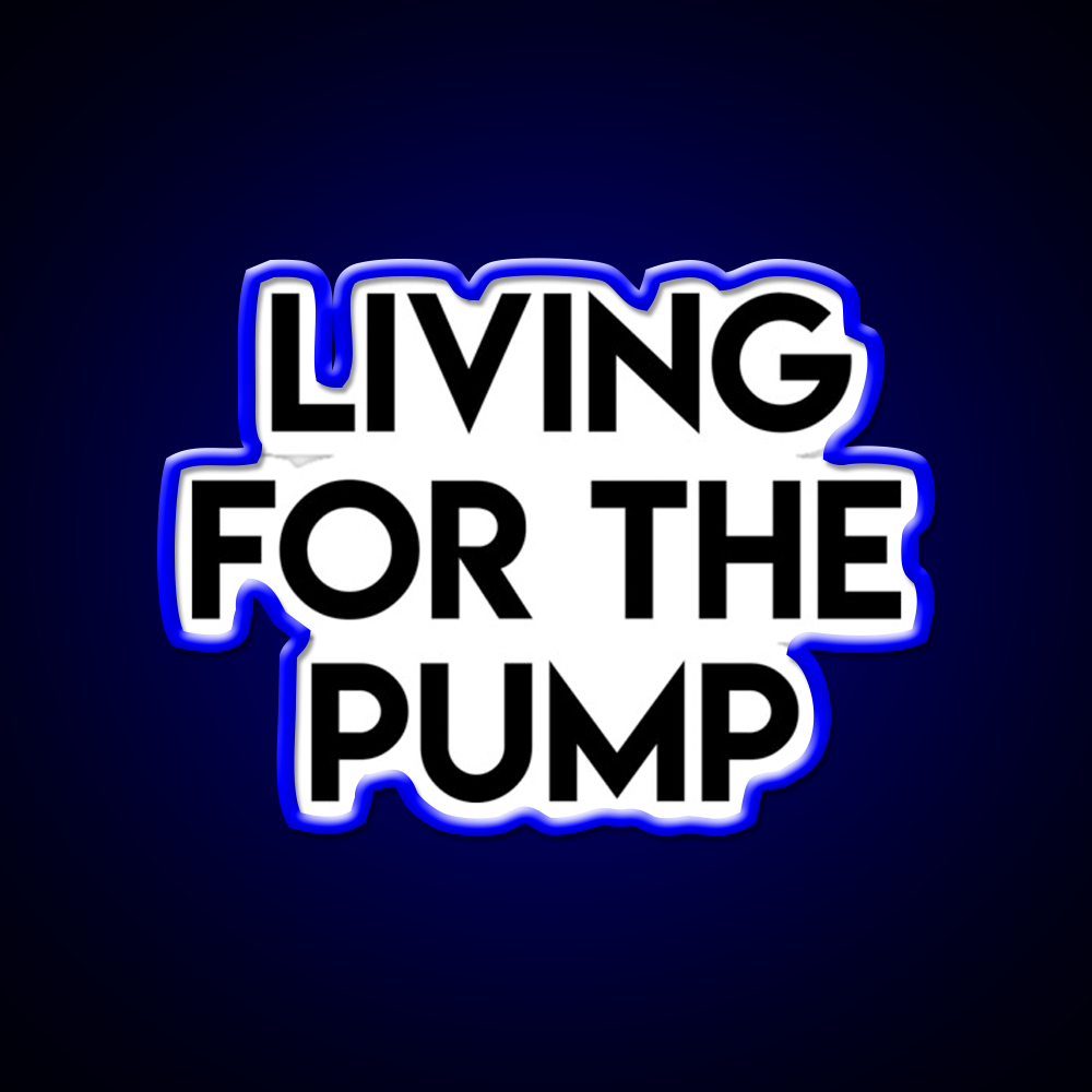 Living For The Pump Bodybuilding Gym Fitness Led Neon Sign Rgb Color