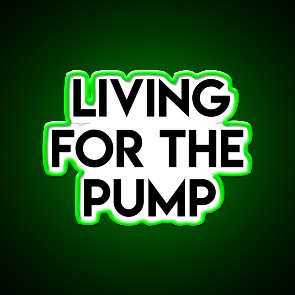 Living For The Pump Bodybuilding Gym Fitness Led Neon Sign Rgb Color
