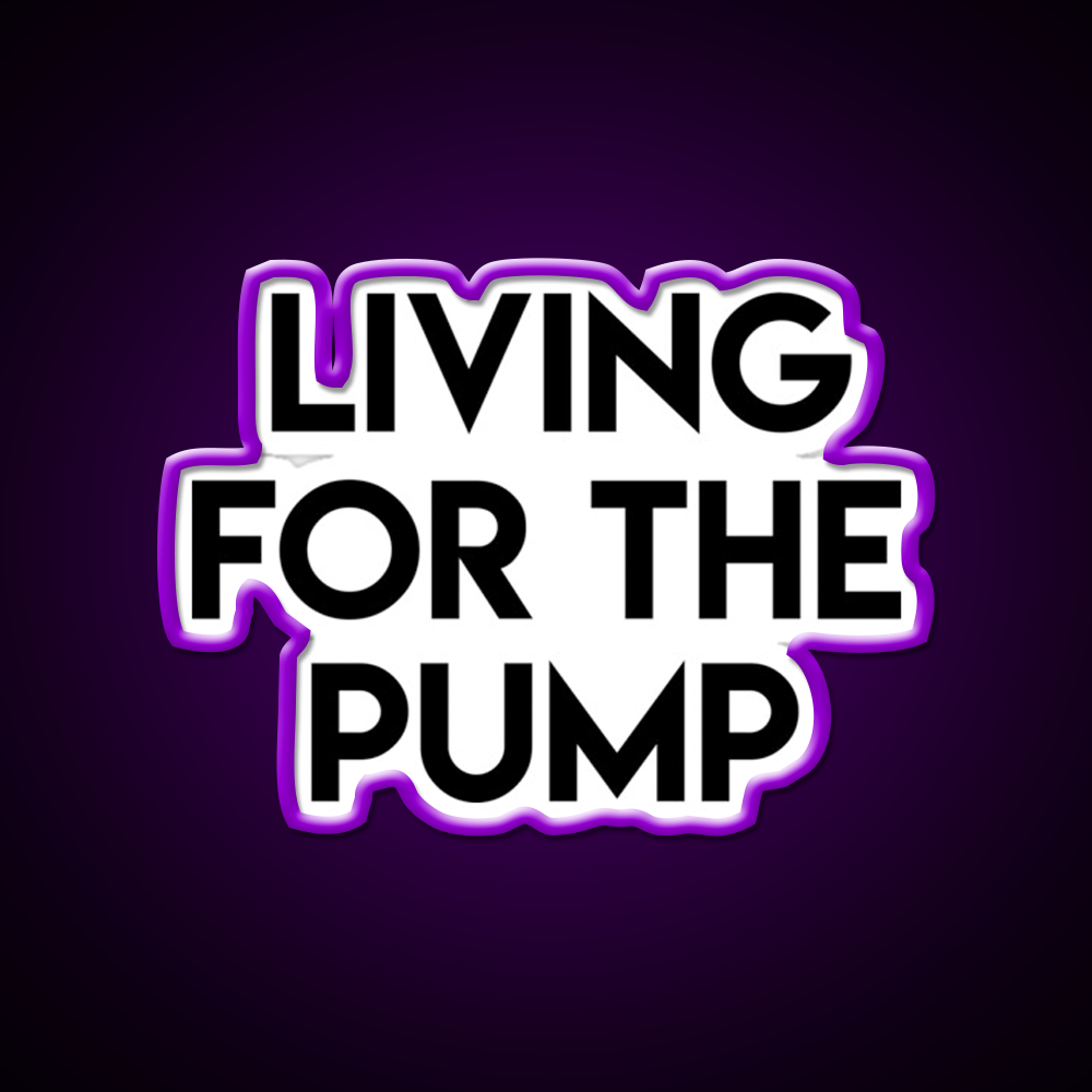 Living For The Pump Bodybuilding Gym Fitness Led Neon Sign Rgb Color