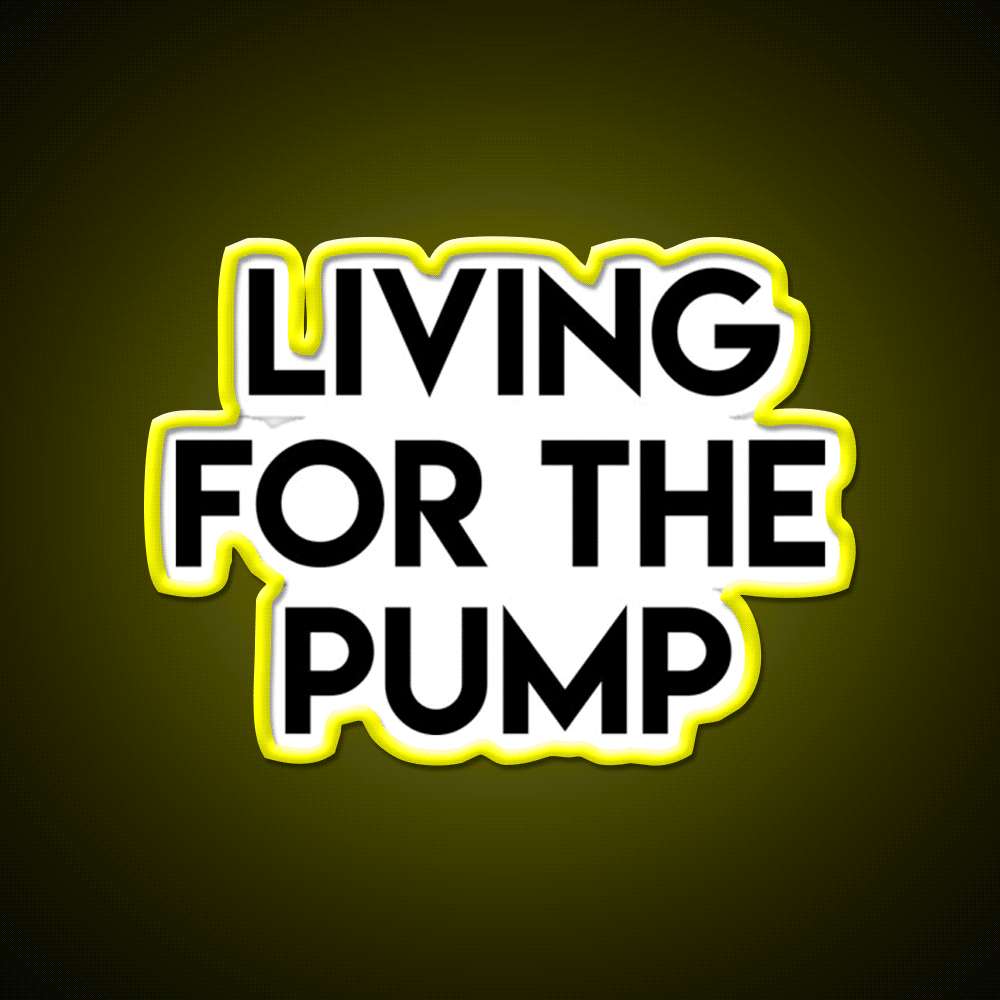 Living For The Pump Bodybuilding Gym Fitness Led Neon Sign Rgb Color
