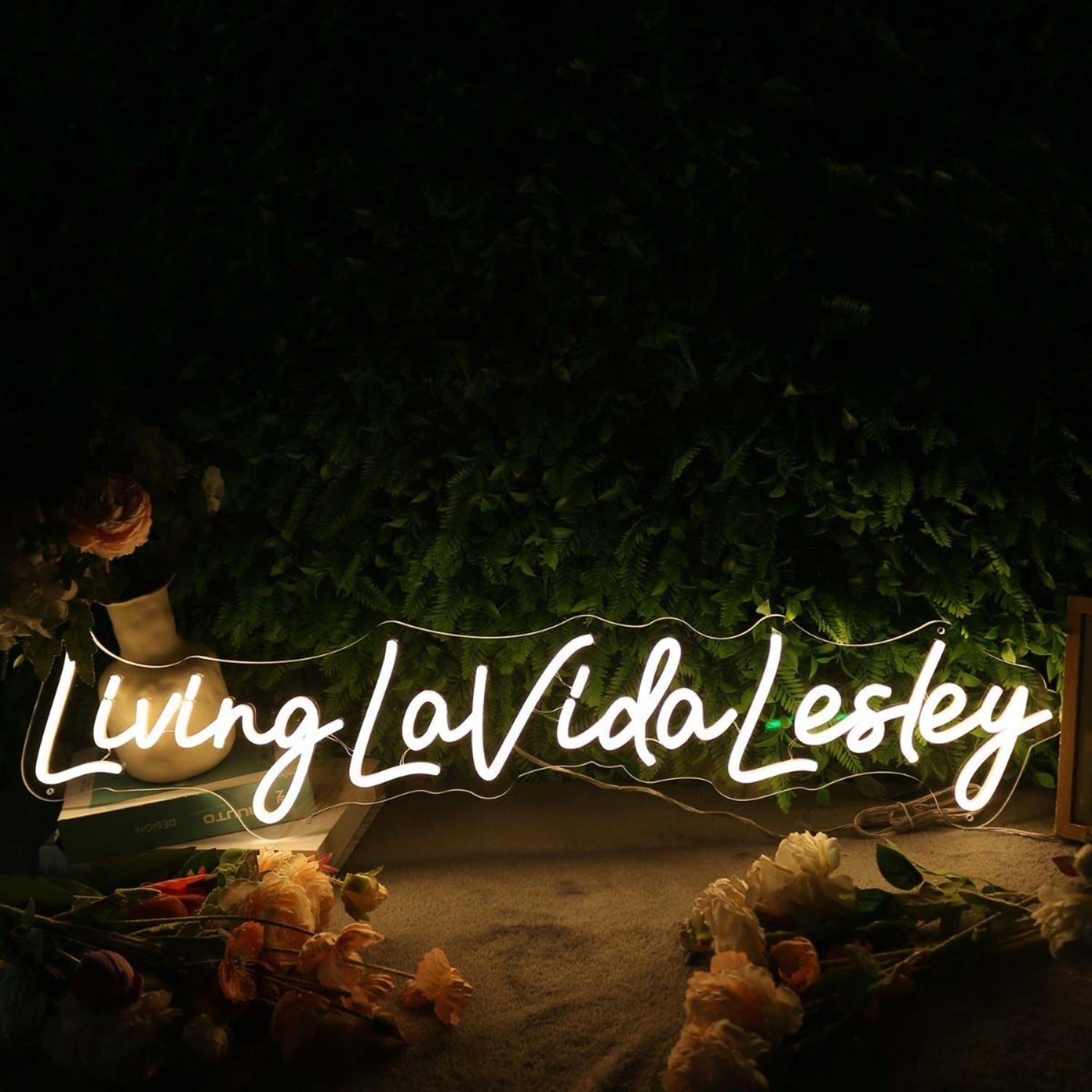 Living La Vida Lesley Yellow Led Neon Sign - Shineneon
