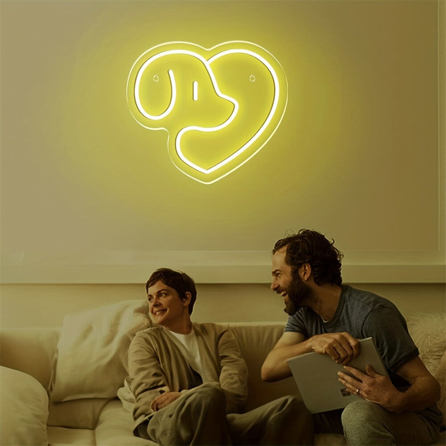 Living Space Office Versatile Neon Dog Home Decor - Shineneon