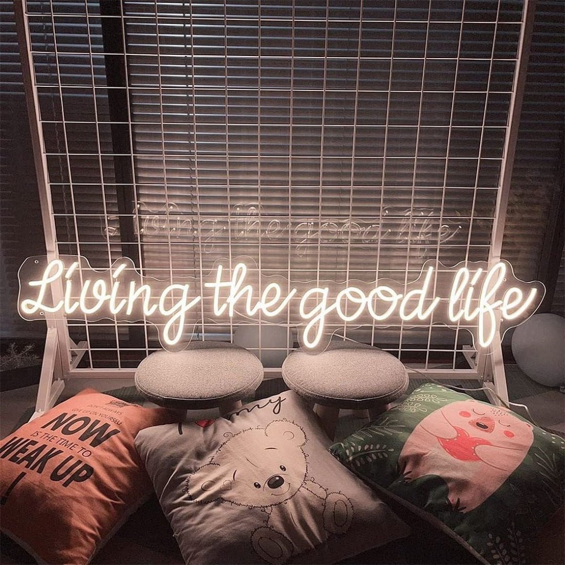 Living The Good Life Led Sign Business Neon Sign - Shineneon
