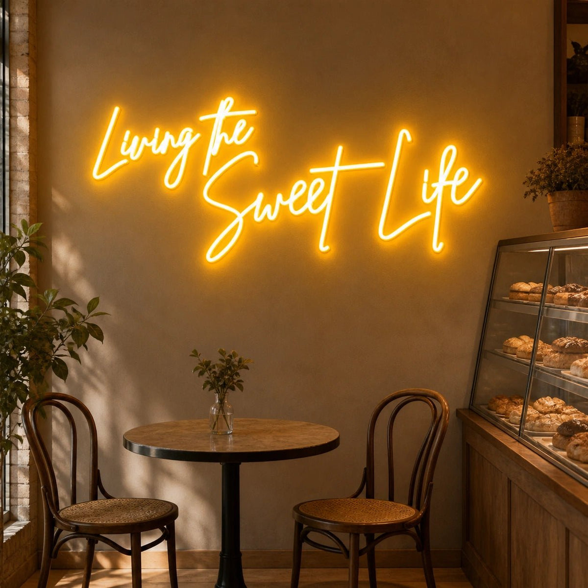 Living The Sweet Life LED Neon Sign Man Cave Neon Sign - Shineneon