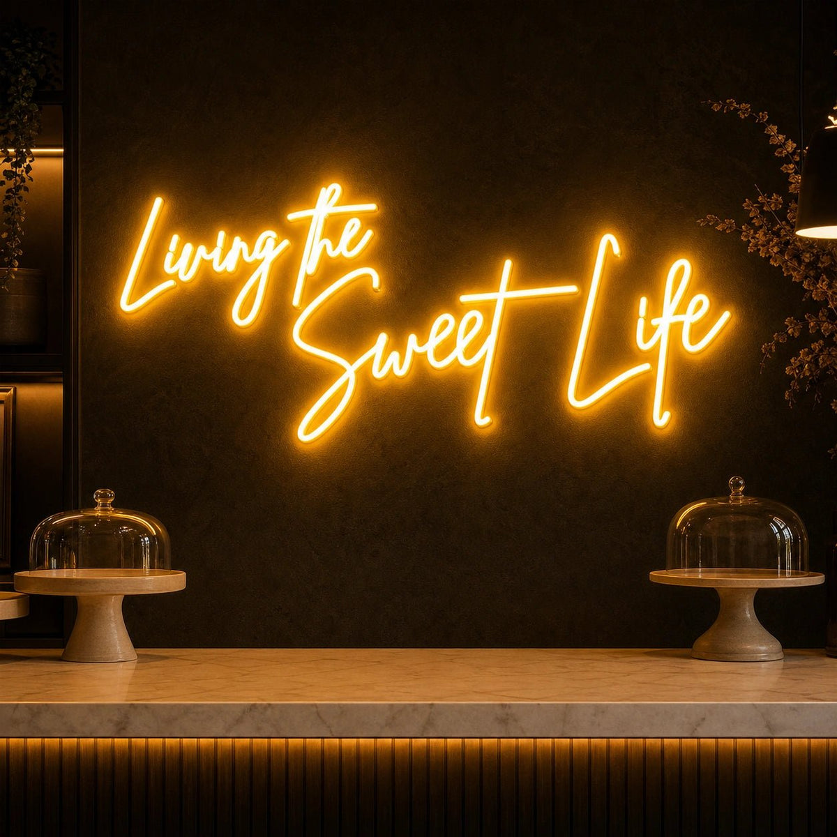 Living The Sweet Life LED Neon Sign Man Cave Neon Sign - Shineneon
