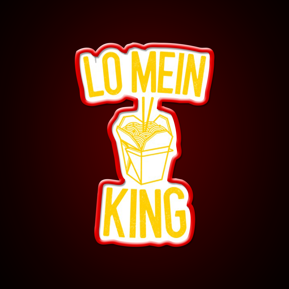 Lo Mein King Lo Mein Gift Led Neon Sign Chinese Food Rgb Color