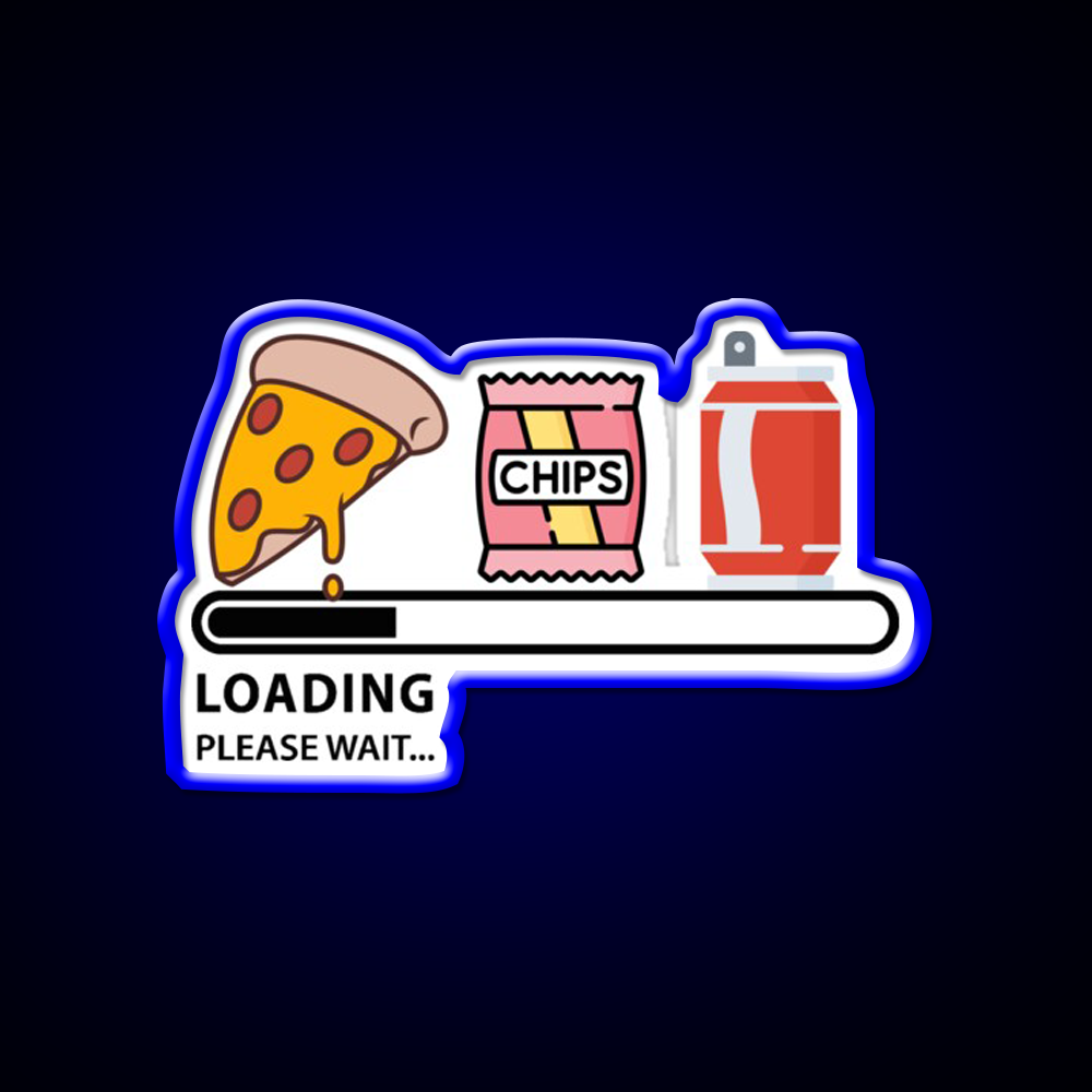 Loading Snacks Please Wait Man Cave Bar Led Neon Sign Rgb Color