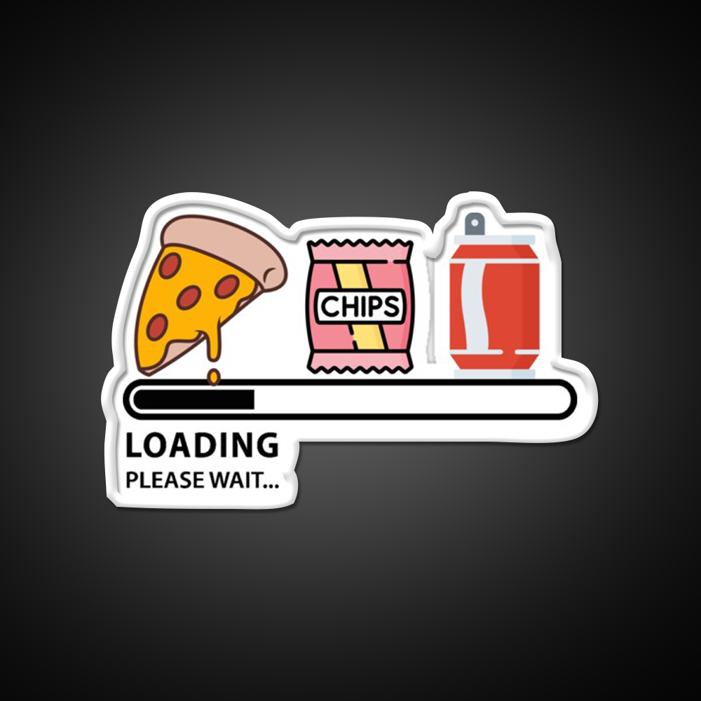 Loading Snacks Please Wait Man Cave Bar Led Neon Sign Rgb Color