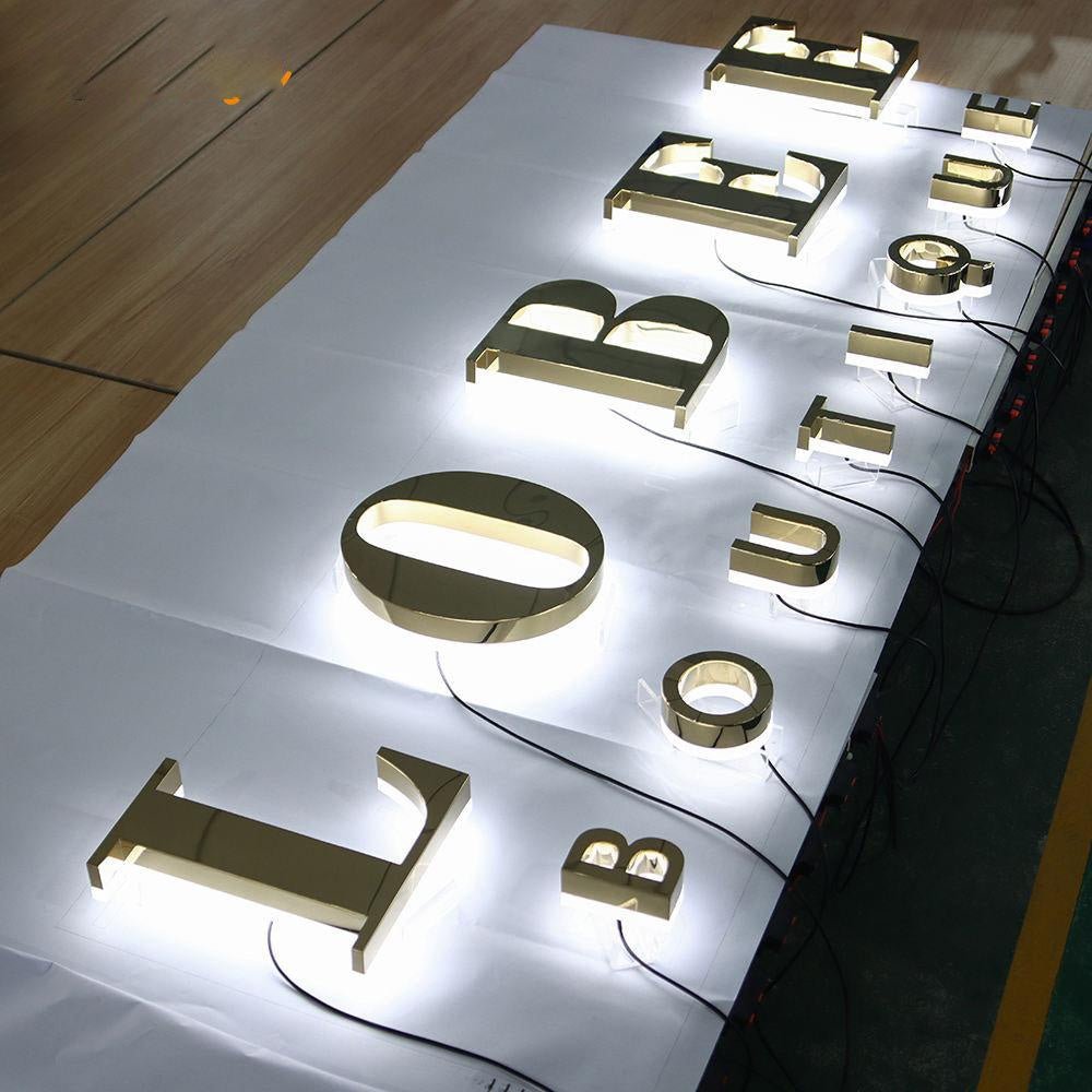 Lobee Boutique 3D Backlit Letters Aluminum Business Metal Led Sign - Shineneon
