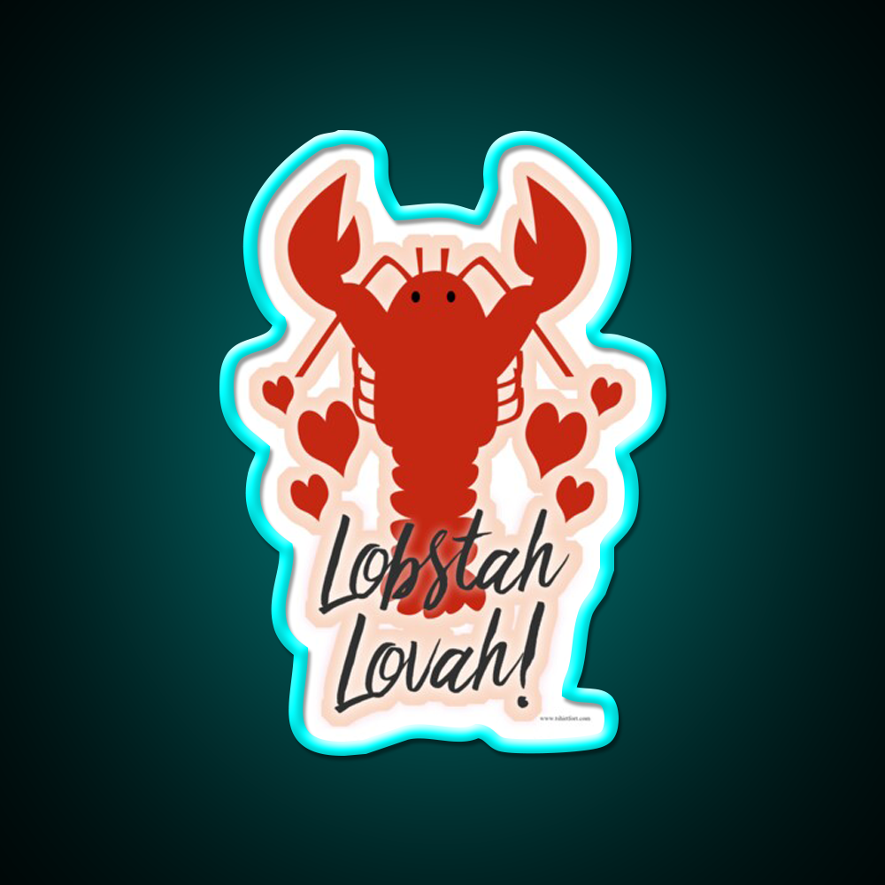 Lobster Lovin Lobstah Lovah Man Cave Bar Led Neon Sign Rgb Color