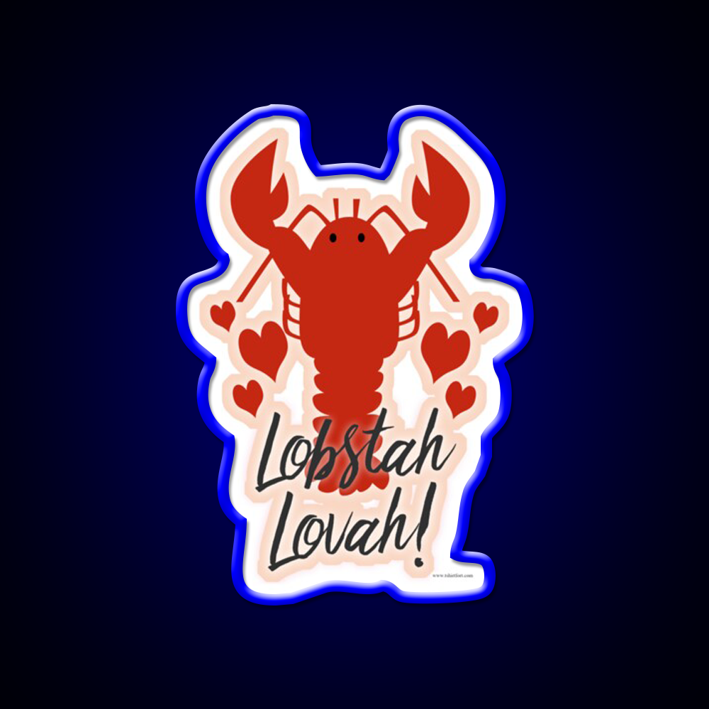 Lobster Lovin Lobstah Lovah Man Cave Bar Led Neon Sign Rgb Color