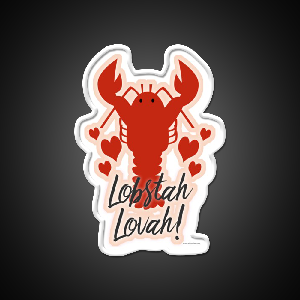 Lobster Lovin Lobstah Lovah Man Cave Bar Led Neon Sign Rgb Color