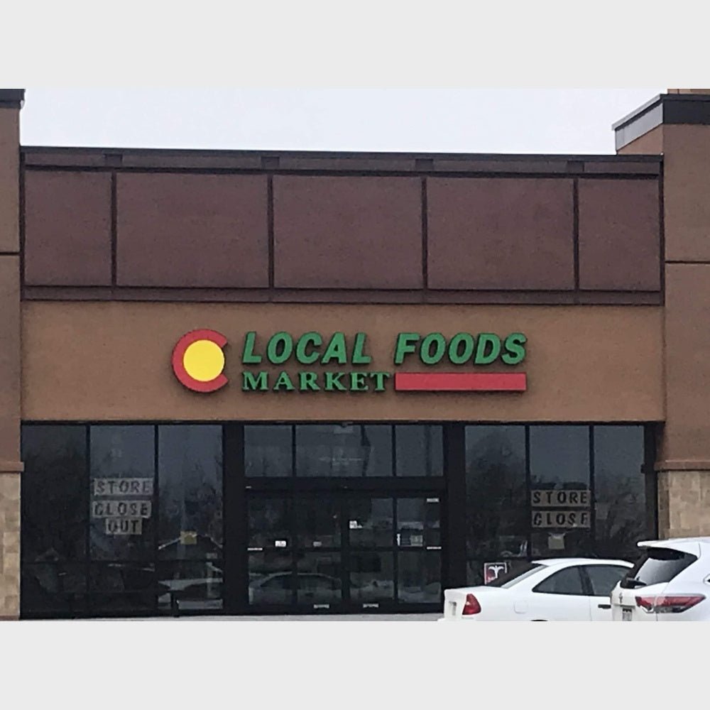 Local Foods Market 3D Frontlit And Backlit Channel Letter Led Light Sign - Shineneon