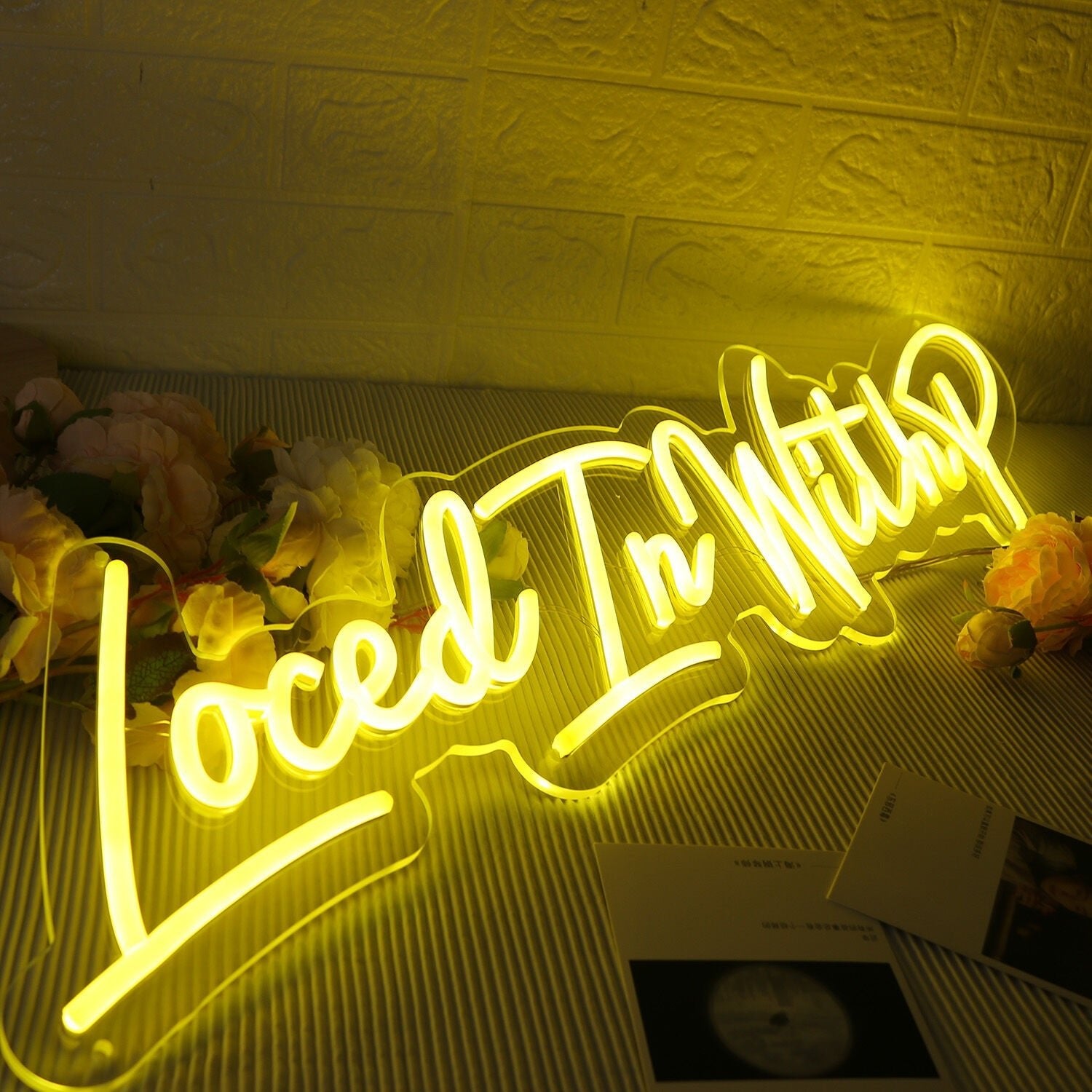 Loced In With P Yellow Led Neon Sign - Shineneon