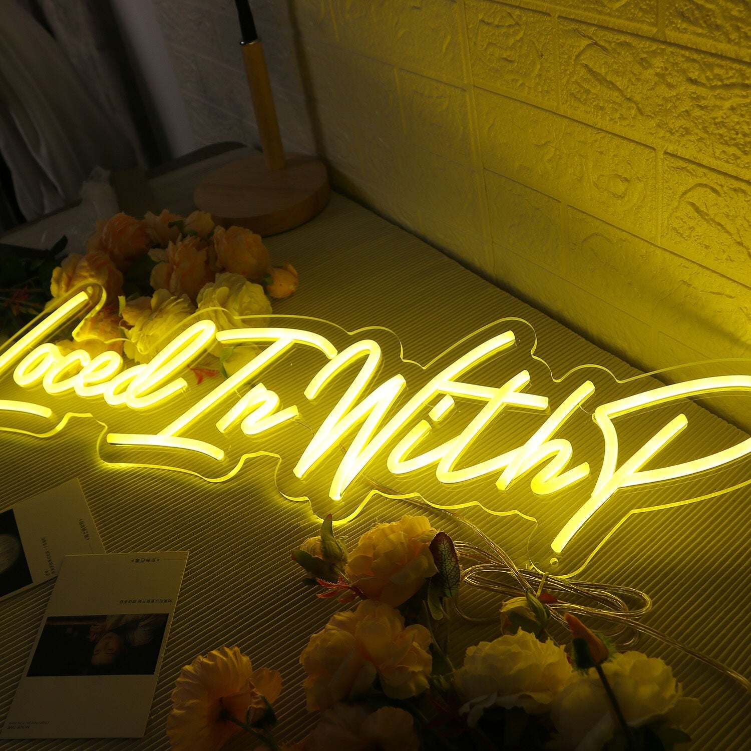 Loced In With P Yellow Led Neon Sign - Shineneon