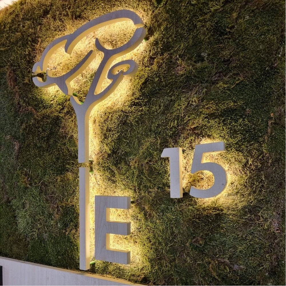 Logo E 15 3D Backlit Channel Letters Led Light Sign